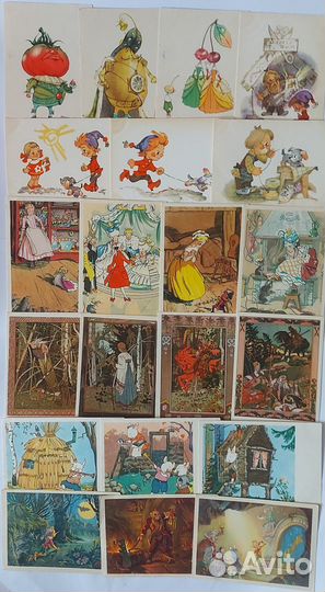 Открытки СССР Сказки, детские
