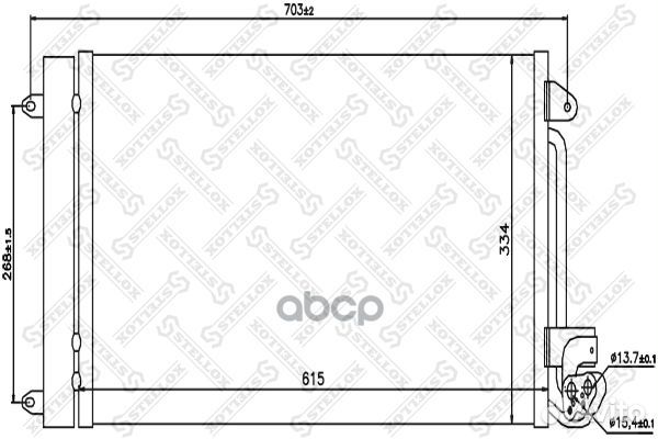 10-45199-SX радиатор конд Seat Ibiza 1.2/1.4-1