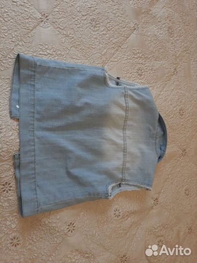 Джинсовая жилетка для девочки