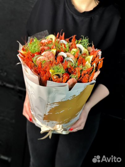 Съедобные букеты из морепродуктов
