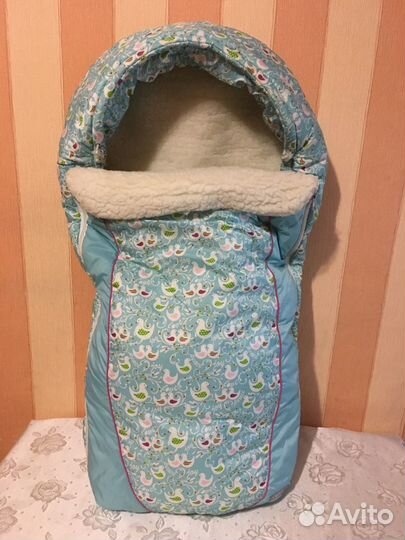 Тёплый детский конверт, для коляски