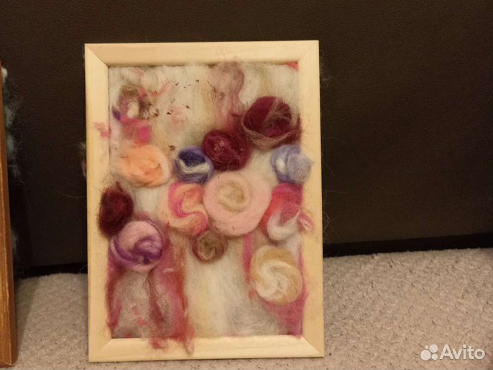 Картина из шерсти