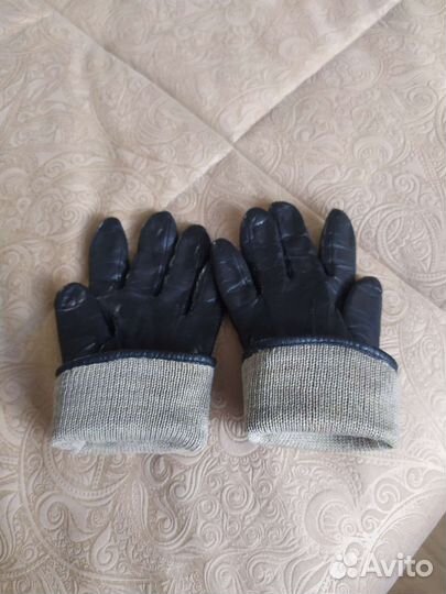 Перчатки женские кожаные