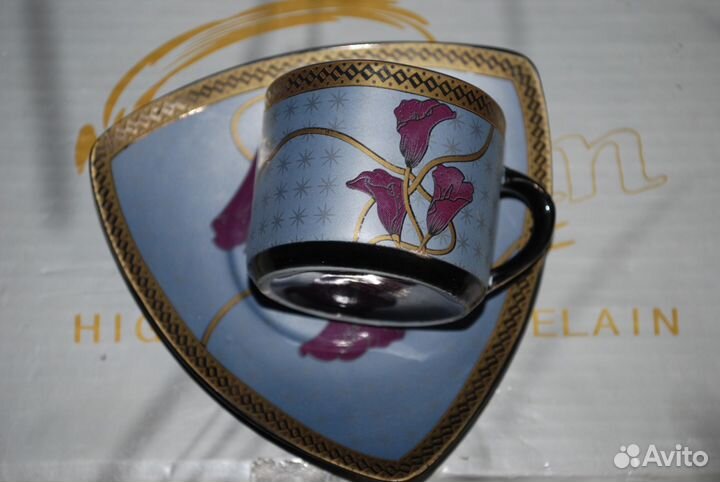 Yamasen Gold 24 карата японский фарфоровый сервиз