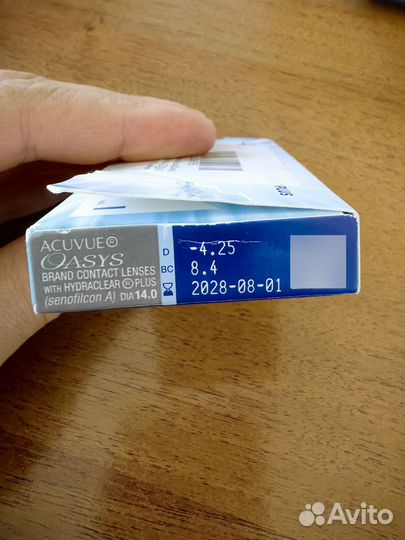Контактные линзы Acuvue oasis -4.25, 6 штук