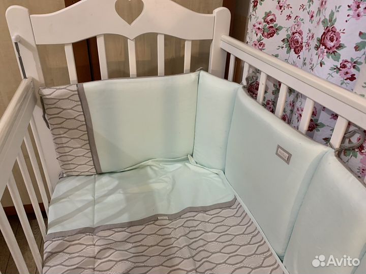 Комплект постельного белья с бортиками perina