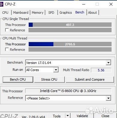 Процессор Intel i5-8600 LGA1151 v.2