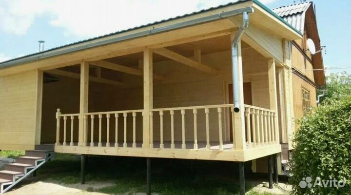 Строительство веранд, террас и пристроек под ключ