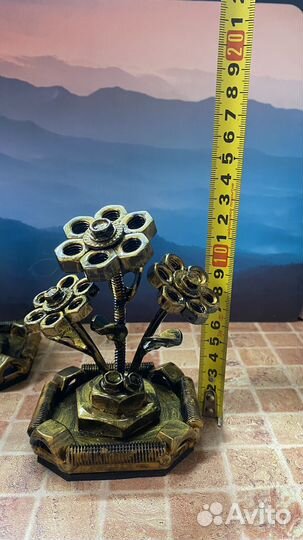 Цветок из гаек