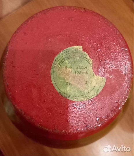 Ваза с хохломской росписью из СССР