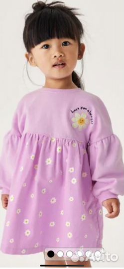 Теплое платье для девочки 86