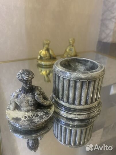 Гипсовые подсвечники/шкатулки.Ручная работа