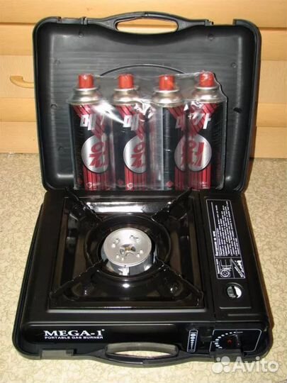 Газовая плитка с переходником новая в кейсе