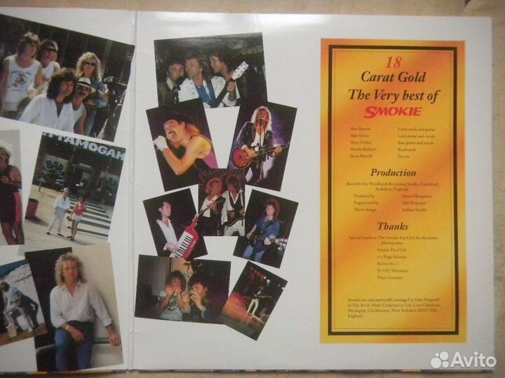 Smokie 18 Carat Gold/ The Very Best Of.1990 N.M/EX