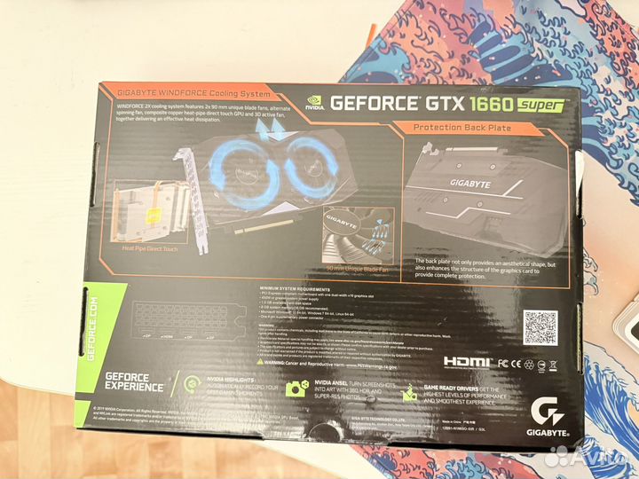 Видеокарта gtx 1660 super 6gb gigabyte (Обмен)