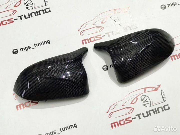 Крышки зеркал X6M F96 на X6 G06 карбон