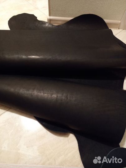 Натуральная кожа Юфть 1,4-1,6мм Черный и Орех