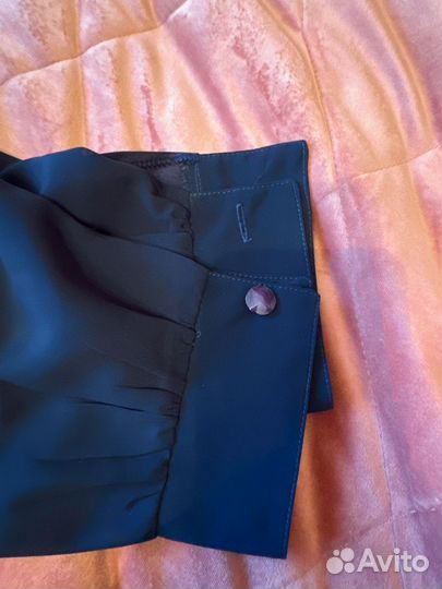 Накидка темно-синяя