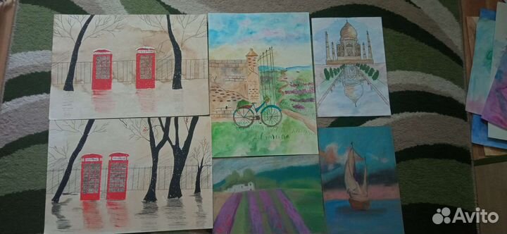 Делаю поделки и рисунки в детский сад, школу