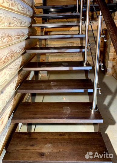 Лестница забежная под ключ