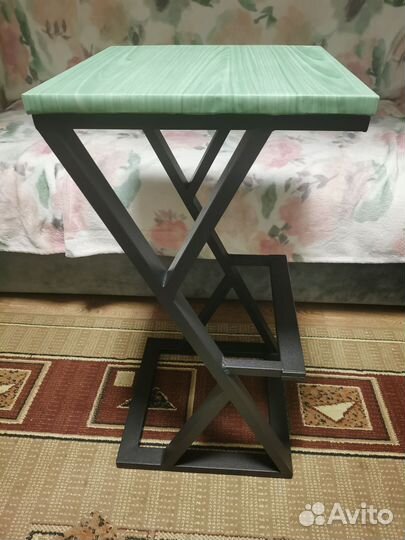 Табурет барный Laksi Лофт, чёрный матовый, сосна