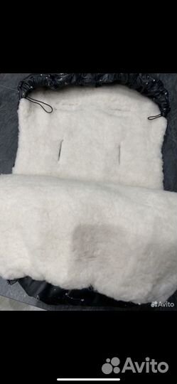 Зимний конверт в коляску на овчине