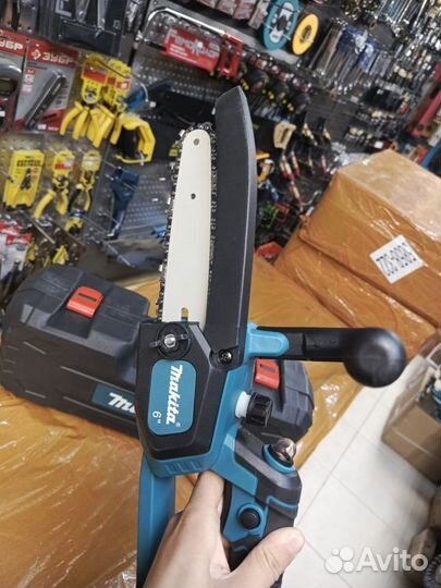 Аккумуляторная цепная мини пила makita 6 дюм