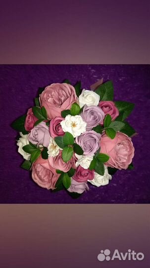 Букет из мыльных цветов