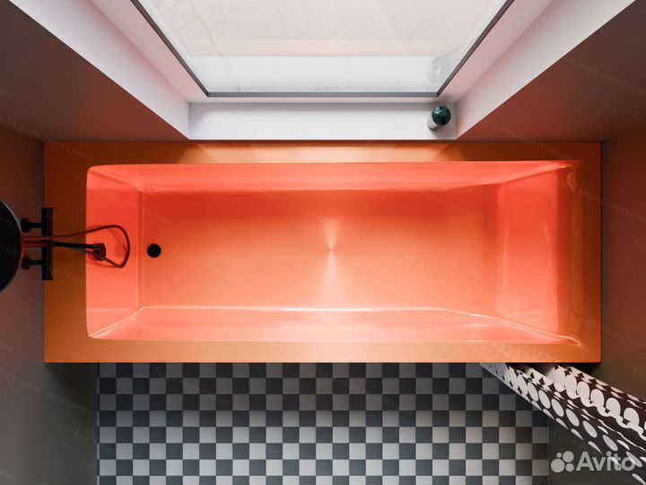 Ванна из литьевого мрамора оранж Ral 2003