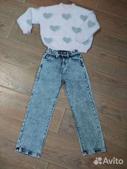 Джинсы, свитер для девочки