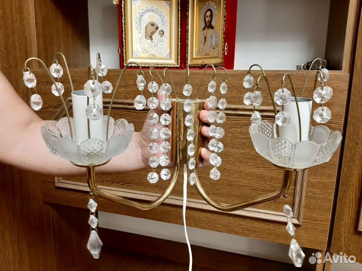 Бра хрустальное