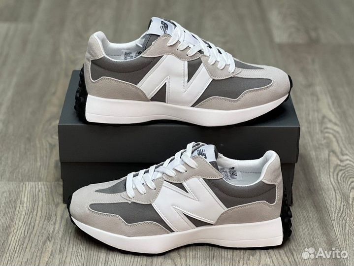 Кроссовки New Balance 327 Grey White (36-45)