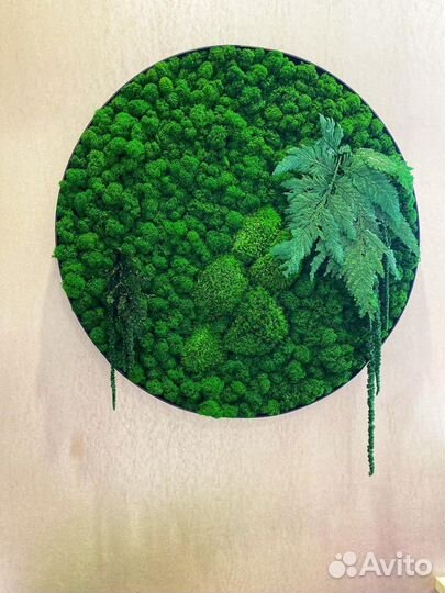 Декор из мха