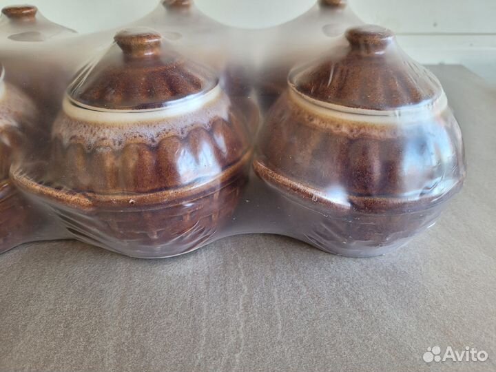 Набор керамических горшков для запекания