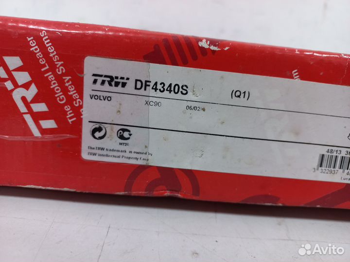 Диск тормозной передний Volvo XC90