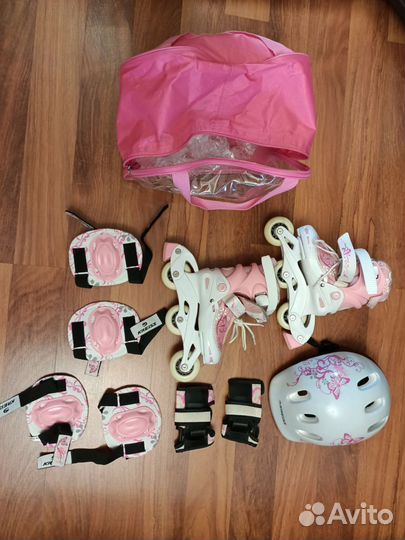 Набор Kreiss ролики раздвижные + защита, р. 26-29K