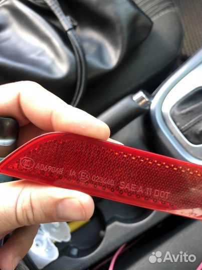 Катафот заднего бампера BMW F30 правый