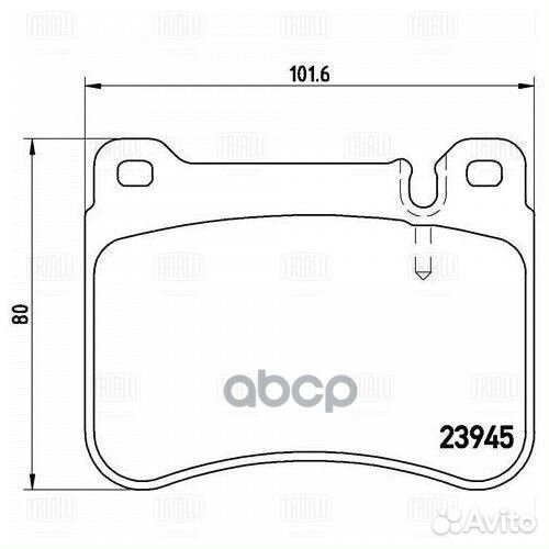 Колодки тормозные mercedes W203/W209 00- передние