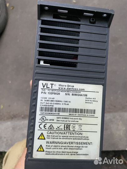 Частотный преобразователь VLT micro drive fc 051
