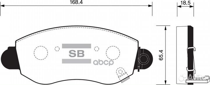 SP1275 колодки дисковые передние Ford Transit
