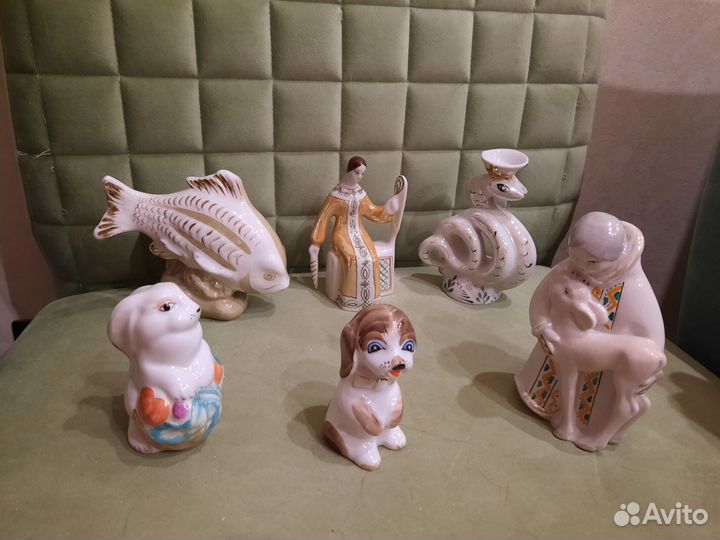 Фарфор СССР статуэтки Дулево Вербилки Бронницы