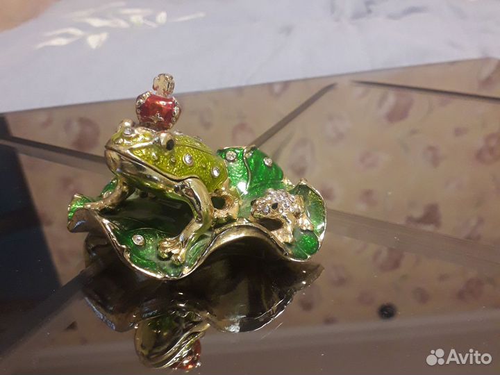 Статуэтка металл лягушки