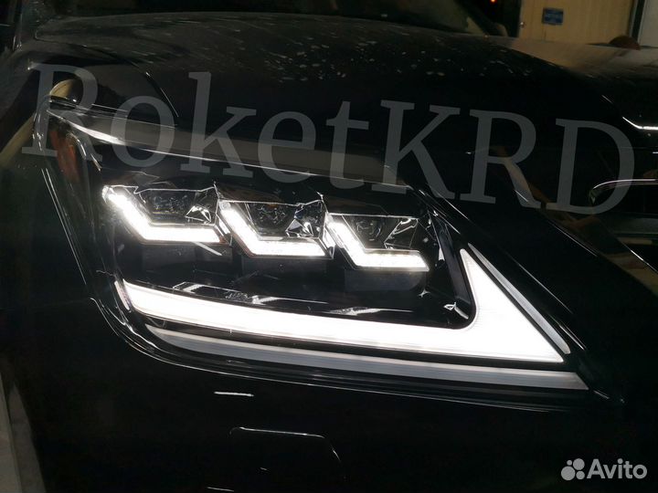 Фары Lexus LX 570 LED стиль 2016 года
