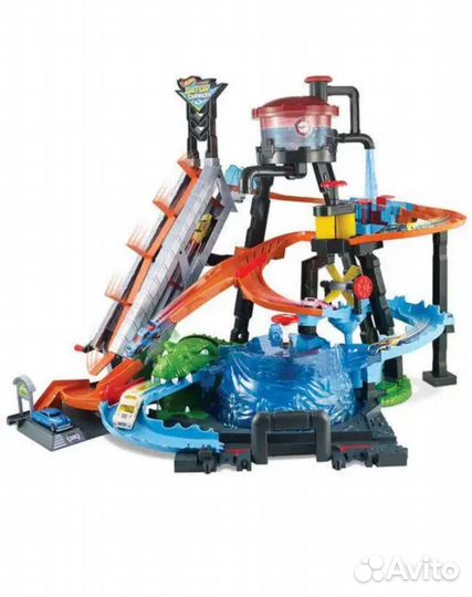 Hot Wheel автомойка с крокодилом