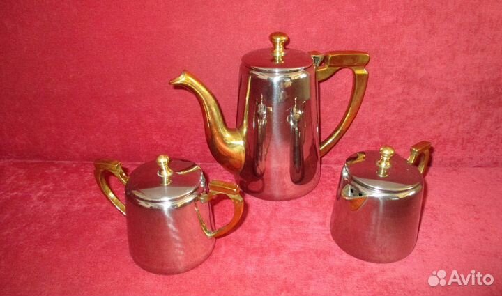 Набор Чайный латунь серебрение Европа