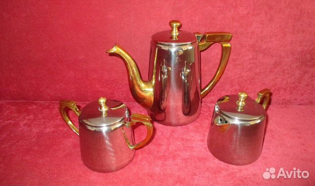 Набор Чайный латунь серебрение Европа