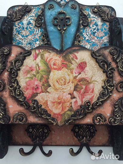 Ключница ручной работы «Розы»