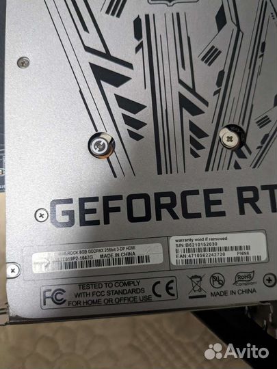 Видеокарта rtx 3070ti gamerock