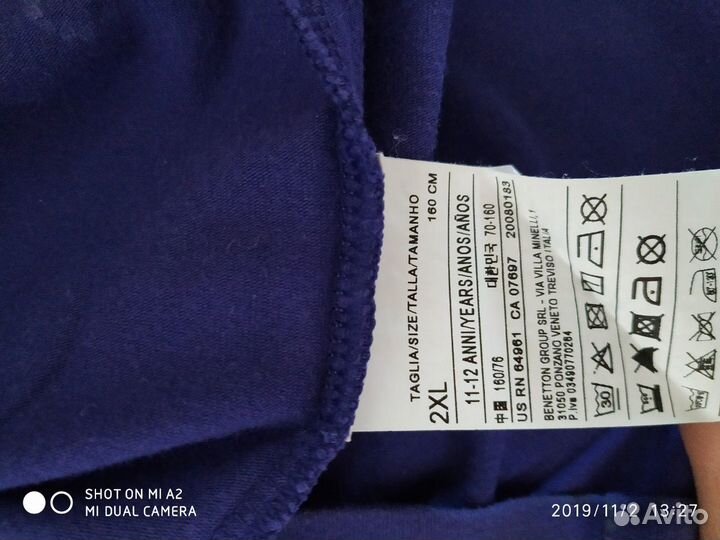 Водолазки Бенетон р.10,11 лет