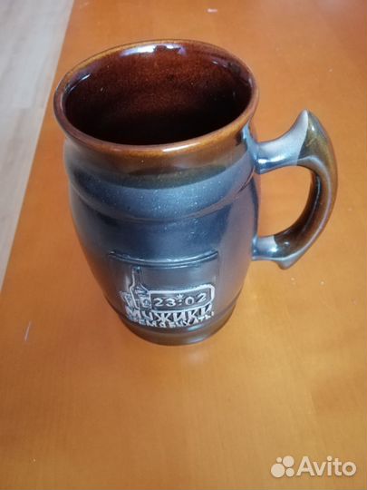 Кружка пивная керамическая, Россия (0,6л)